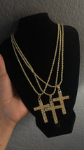 CROSS NUGGET NECKLACE
