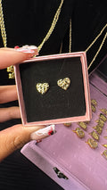 HEART NUGGET EARRINGS