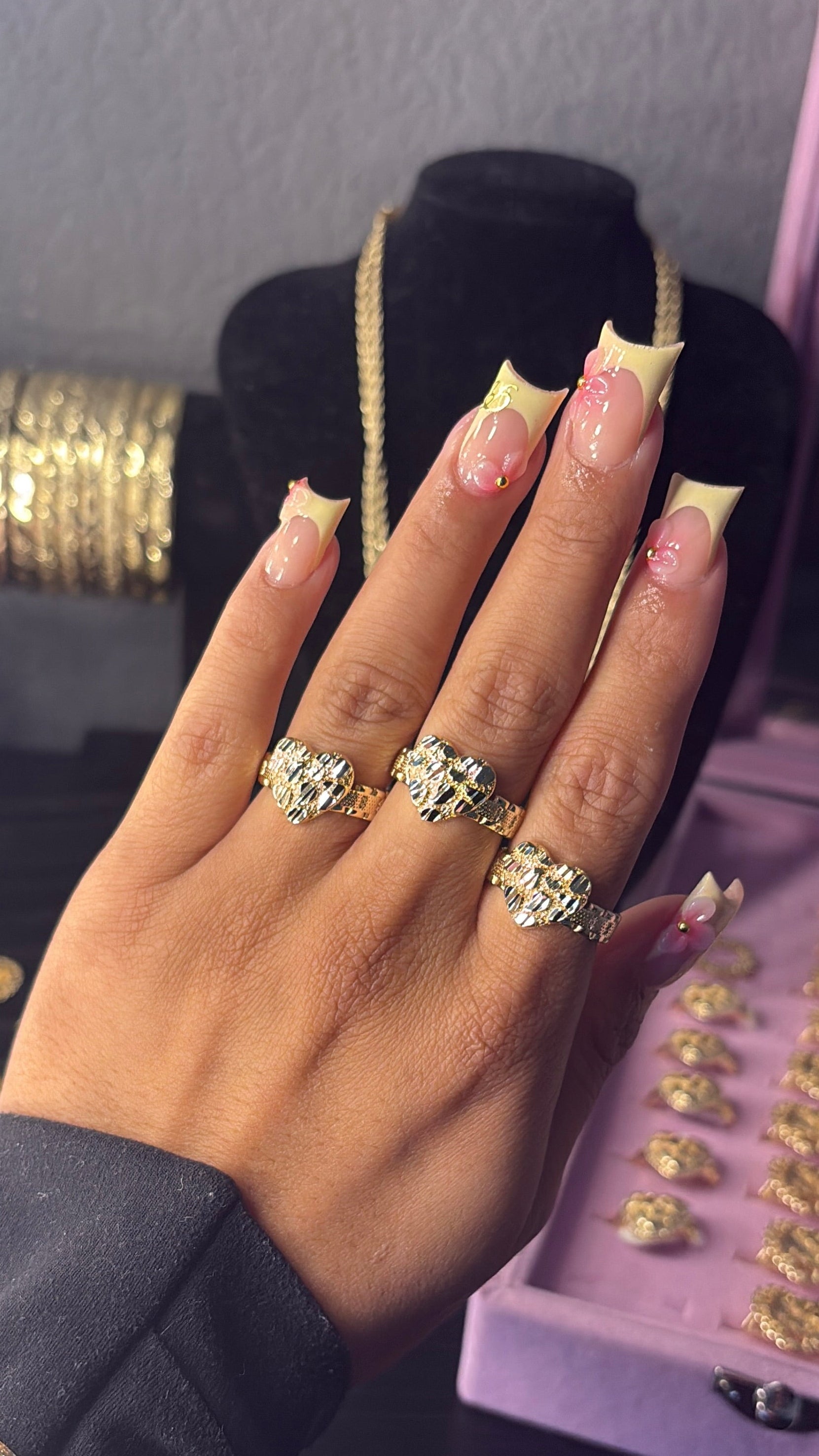 ROLEX HEART NUGGET RING