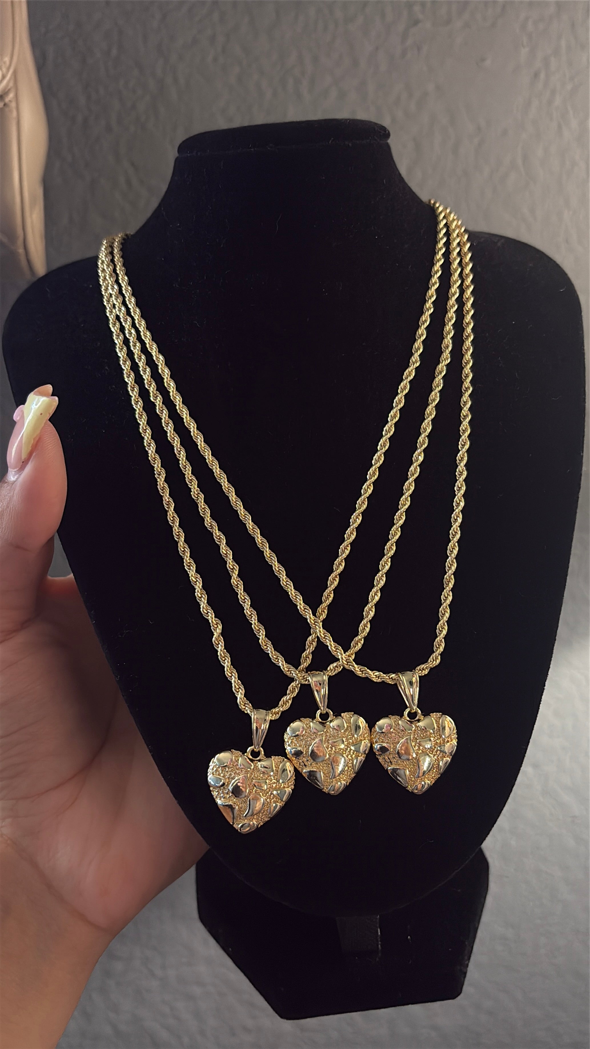 HEART NUGGET NECKLACE