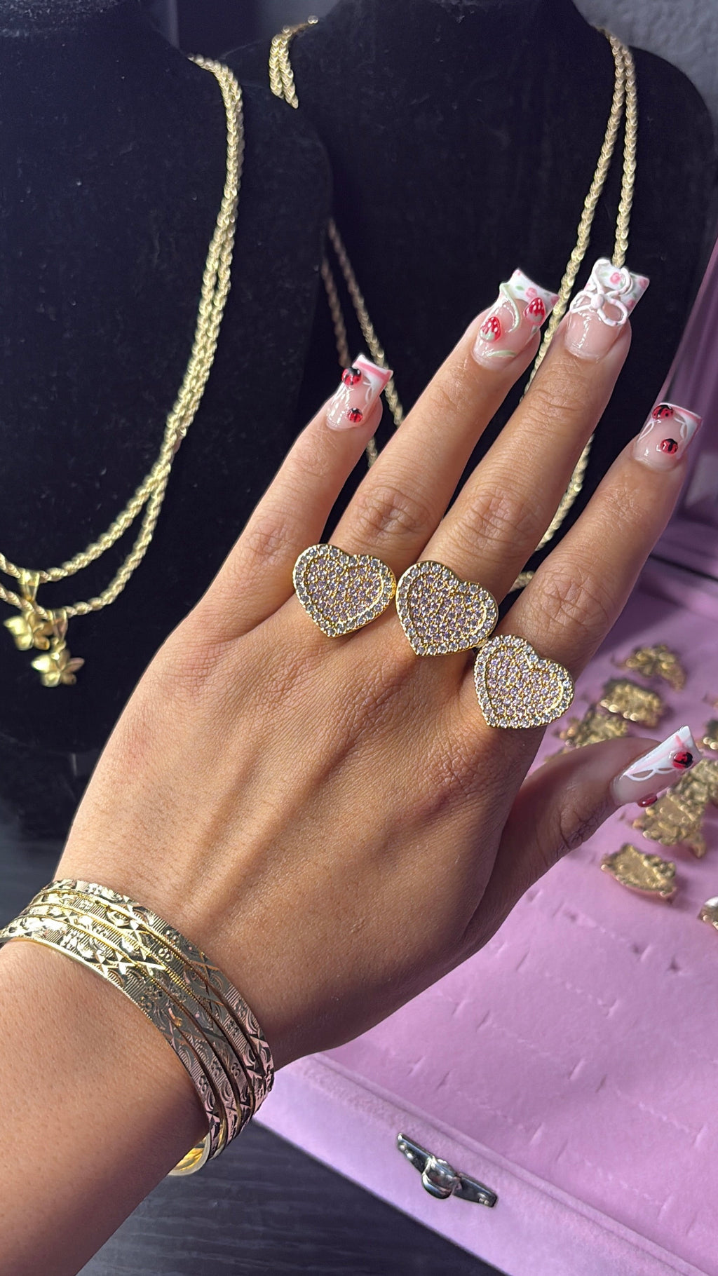 DMND HEART RING