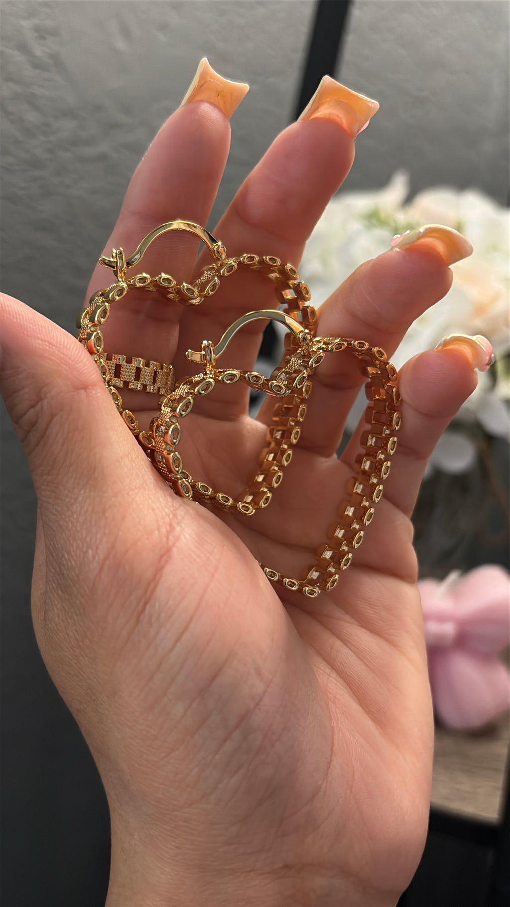 ROLEX HEART HOOPS