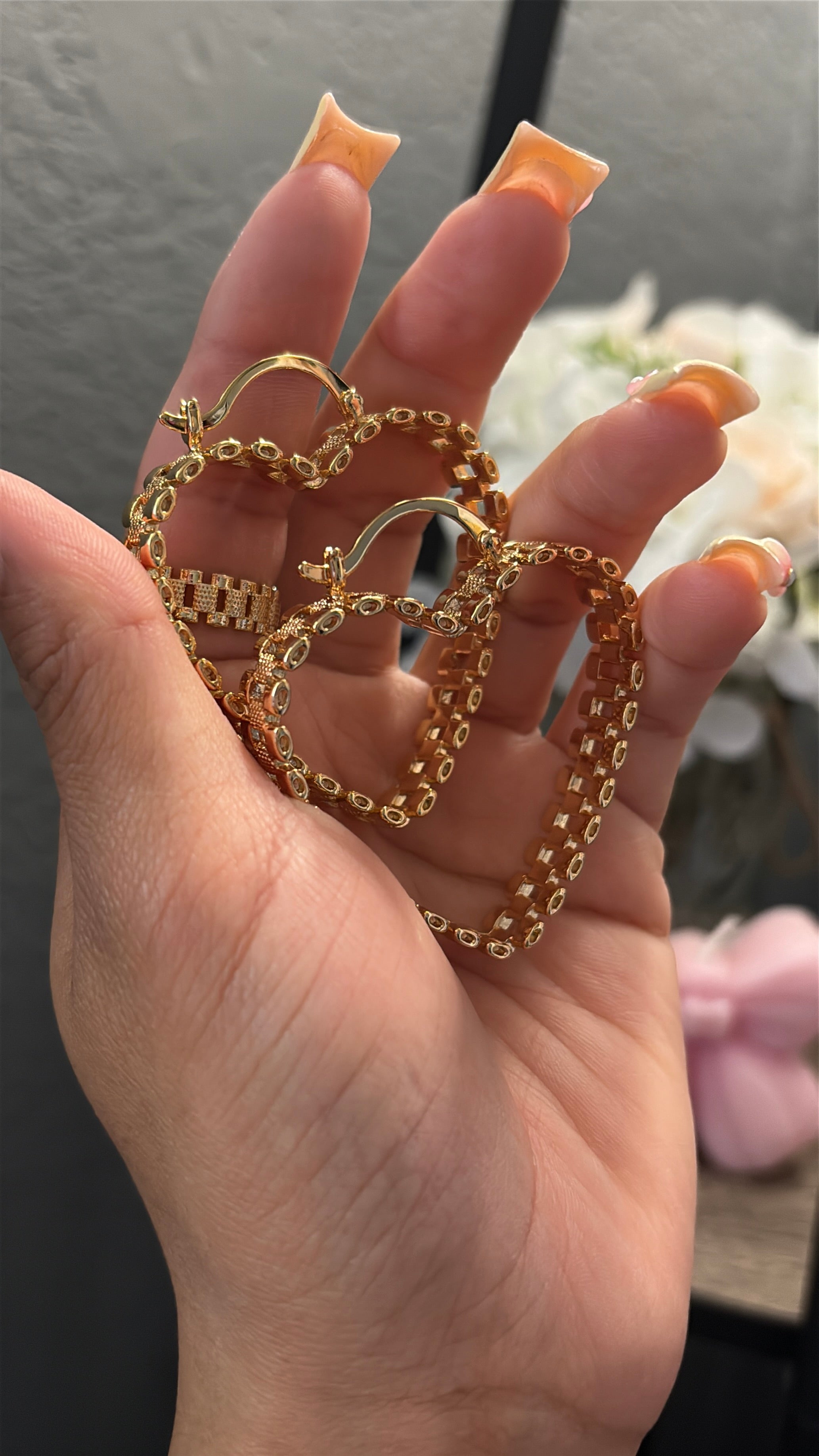 ROLEX HEART HOOPS