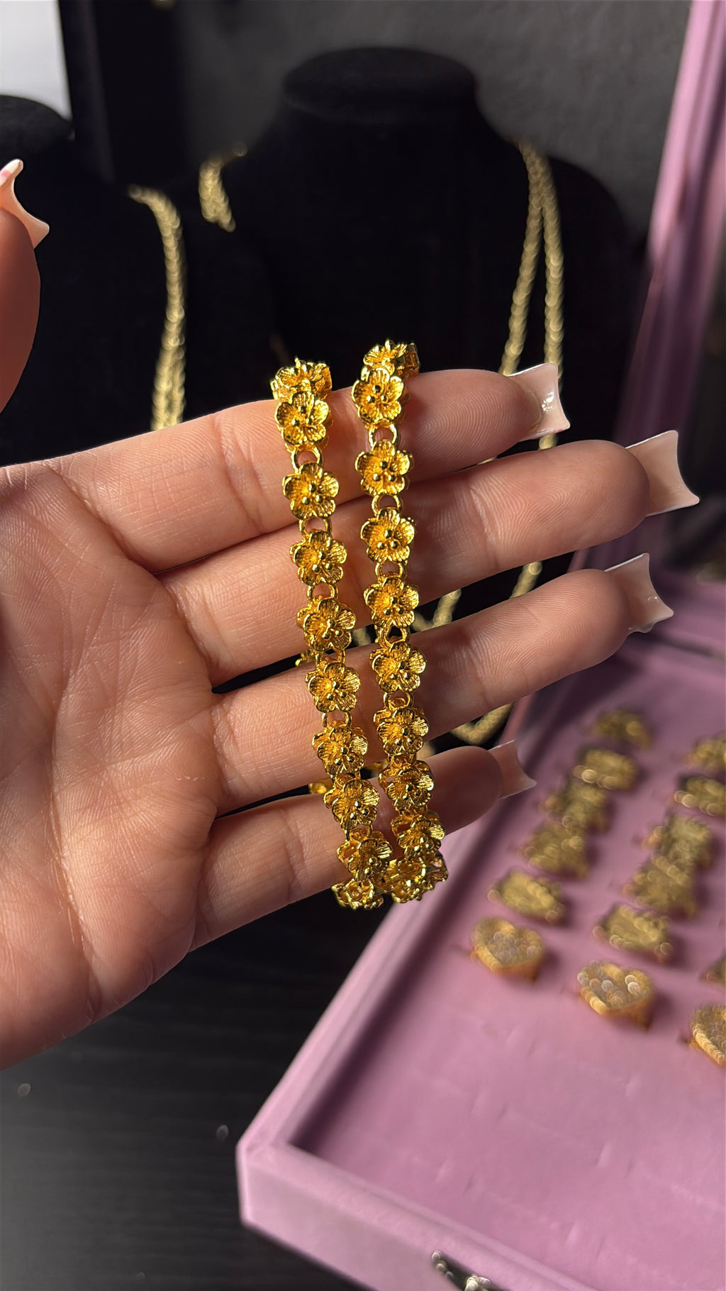 24K FLOWER BRACELET