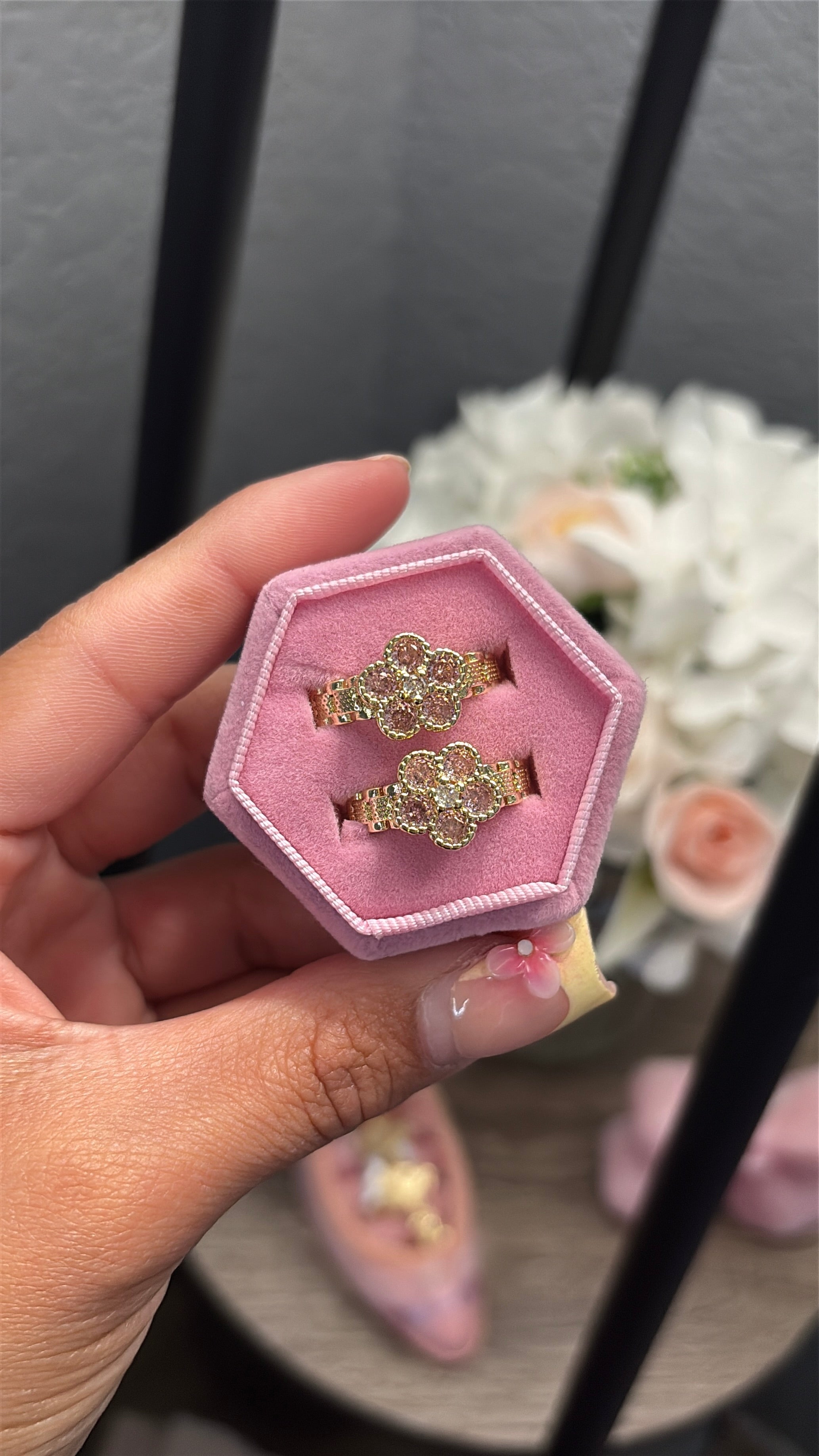 PINK FLOWER RING