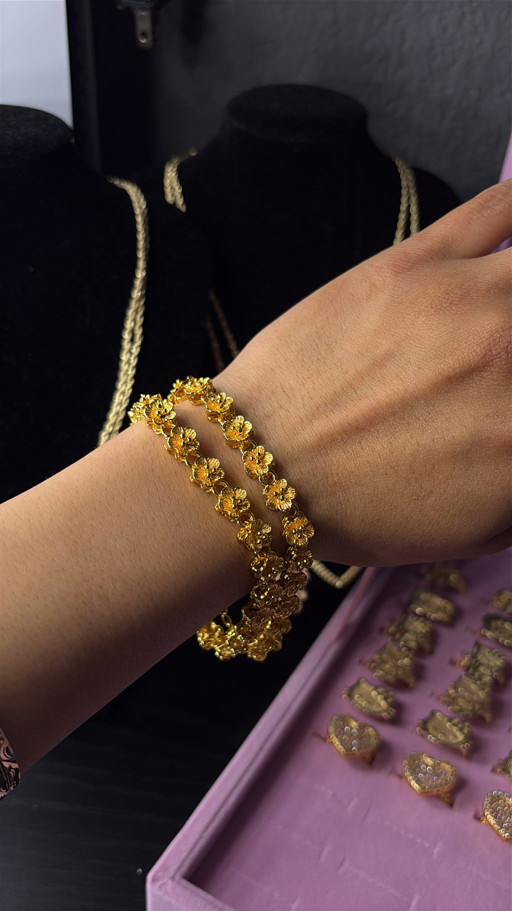 24K FLOWER BRACELET
