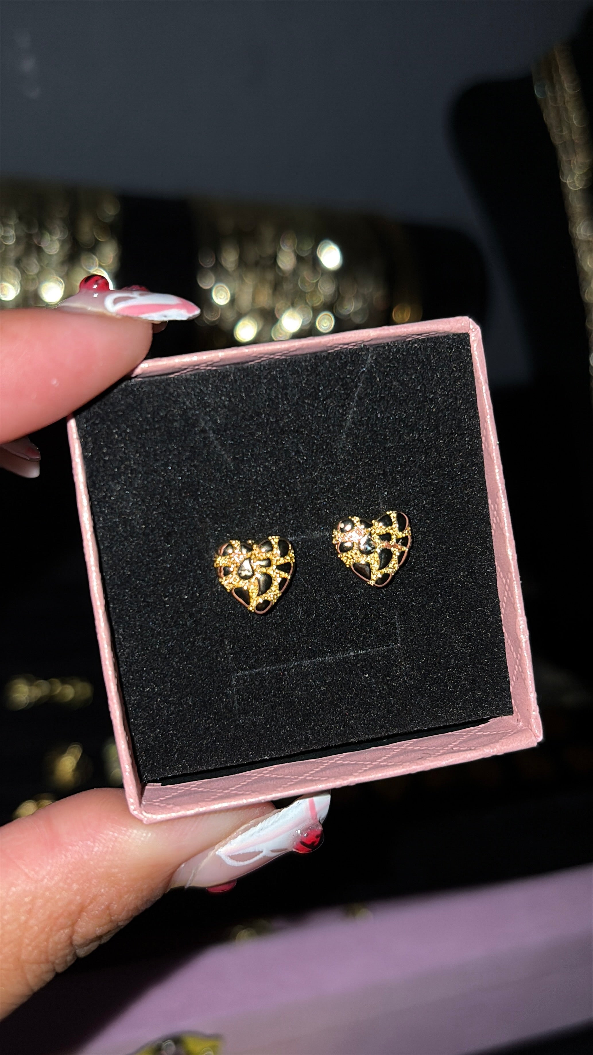 HEART NUGGET EARRINGS